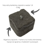 obciążenie do markera karpiowego – naturalny kamień